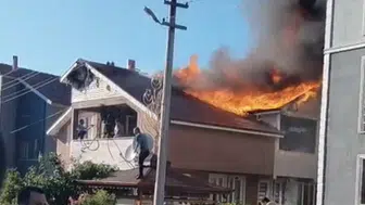 Kaynaşlı’da ev yangını korkuttu