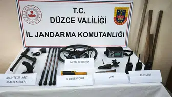 Düzce Yığılca'da hazine avcılarına jandarma baskını