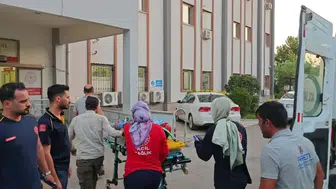 Kahta yolunda kamyonet devrildi altı kişi hastaneye kaldırıldı