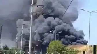 Körfez’de yükselen siyah dumanlar ilçeyi ayağa kaldırdı
