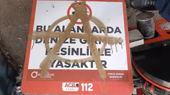 Ünye İskelesi’nde can simitlerini çaldılar