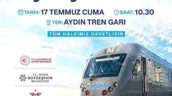 Aydın trafiğine nefes aldıracak banliyö hattı başlıyor