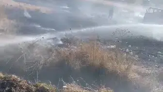Elazığ Karakoçan’da tarım arazisinde yangın paniği
