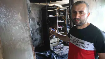 Depremzede ailenin yeni kurduğu yuva yangınla yok oldu