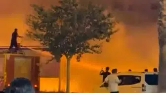 Nusaybin yolunda gece yarısı anız yangını paniği