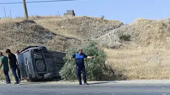 Kahta’da lastik patlaması kazaya neden oldu, 2 kişi yaralandı?