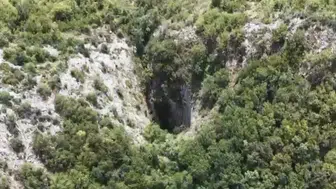 Bartın’daki devasa yeraltı şelalesi dronla görüntülendi
