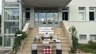 Düzce Gümüşova'da evde uyuşturucu fabrikası kurulmuş