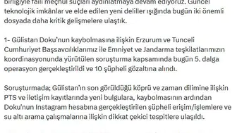 Gülistan Doku dosyasında dalgıç defteri çelişkisi 5'inci dalga operasyonda 10 gözaltı