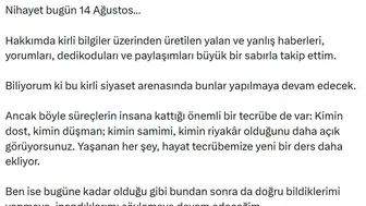 Ümit Dikbayır hakkındaki iddialara sosyal medya hesabından yanıt verdi