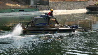 Harbiye'deki Hidro Havuz'un dibi göründü
