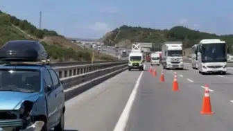 Kuzey Marmara Otoyolu’nda korkutan otobüs kazası