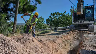 Bursa Osmangazi’de yeni yerleşim alanlarına kanalizasyon hattı çekiliyor