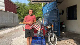 Merdivenle motosiklet kullanan usta o anları anlattı