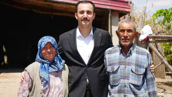 Yangında evini kaybeden çifte devletten yeni yuva sözü
