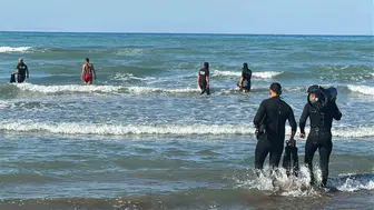 Denize giren kadın kayboldu ihbarı Atakum'da ekipleri harekete geçirdi
