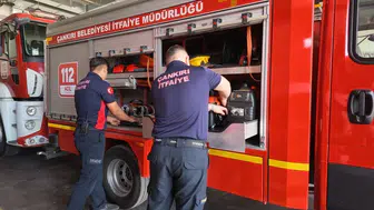 Çankırı itfaiyesi yazın gelen yangın ve kazalar için alarmda