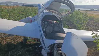 Çatalca’da eğitim uçağı kaza yaptı