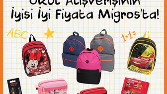 Okul alışverişinde Migros farkı 250’den fazla üründe avantajlı fiyatlar ve TEGV’e destek