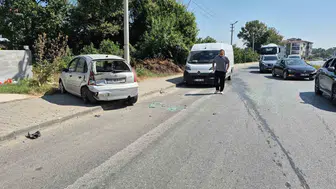 Düzce Aziz Yıldırım Bulvarı'nda kaza Bir kişi hastaneye kaldırıldı