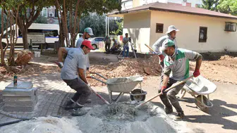 Kepez’de su birikintisi kabusuna son veren park yenileme çalışması