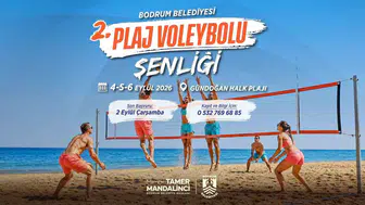 Bodrum'da file heyecanı: Gündoğan plaj voleybolu şenliğine hazırlanıyor