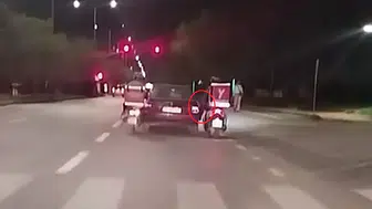 Erzurum trafiğinde kuryelerden örnek dayanışma