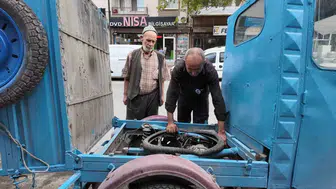 Konya’nın yük taşıyan emektar üç tekerlekli motosikletleri hala yollarda