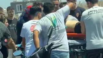 Adana'da sulama kanalına düşen genç son anda kurtarıldı