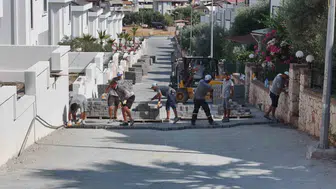 Didim Belediyesi Akbük sokaklarını yeniliyor