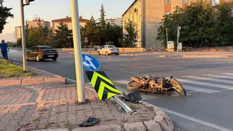 Kayseri'de trafik kazası Motosiklet sürücüsü yaşam mücadelesi veriyor