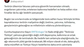 Bakan Bayraktar terörün ekonomiye maliyetini işaret etti