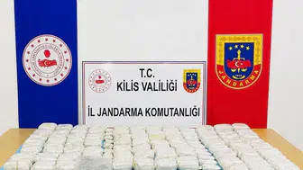 Kilis'te bir evde 90 kilo uyuşturucu bulundu