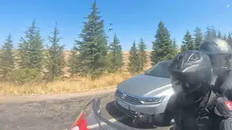 Eskişehir trafiğinde motosikletliyi ölüme sürükleyen hatalı sollama