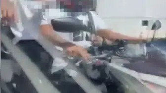 Üsküdar'da motosikletli iki sürücüye 363 bin lira ceza Saldırgan tavırlar kamerada