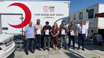 Karapınar'da fedakar bağışçılara altın ve gümüş madalya