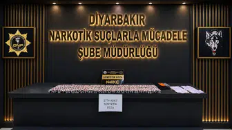 Diyarbakır'da narkotik operasyonu binlerce hapı piyasaya sürmeden yakaladı