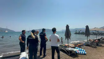 Marmaris sahilinde 3 metre kuralı dönemi başladı