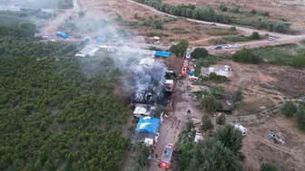 Bursa’da çiftlik yangını paniği