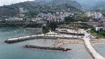 Ordu sahiline gökdelen yerine kumsal geldi