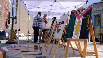 Vanlılar Gazze için Beşyol Meydanı’nda bir araya geldi