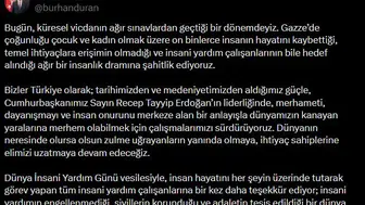 İletişim Başkanı Duran insani yardımın önemine dikkat çekti
