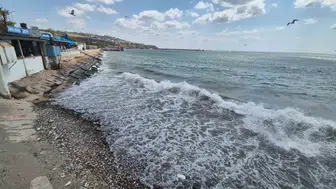 Tekirdağ açıklarında poyraz nedeniyle gemiler beklemeye geçti
