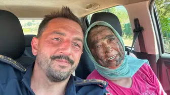 Hanife Teyze KOAH'ını unutup ormanı söndürdü, itfaiye amiri kapısına geldi
