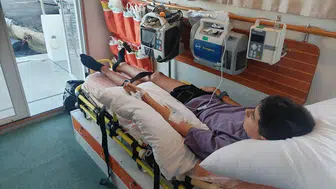 Tatilde rahatsızlanan 14 yaşındaki çocuk için Yunan adasından deniz ambulansı seferi