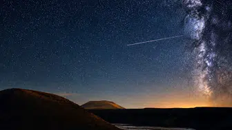 Meke Gölü semaları meteor yağmuruyla aydınlandı