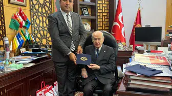 Kuluncak Belediye Başkanı Cengiz, Bahçeli ile görüştü