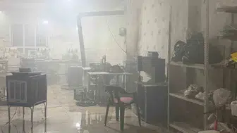 Batman'da tekstil atölyesinde korkutan yangın
