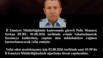 Kayseri Emniyeti bir meslektaşını kaybetti