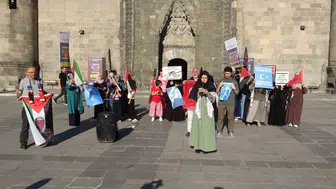 Erzurumlu sağlıkçılardan 145 haftadır süren Gazze protestosu